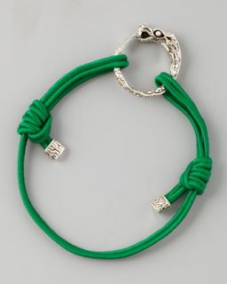 Lagos Macrame Caviar Bracelet, Green   