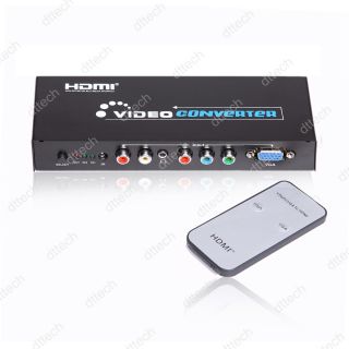  to up scale PC VGA or Component Video (YPbPr) signal to standard HDMI