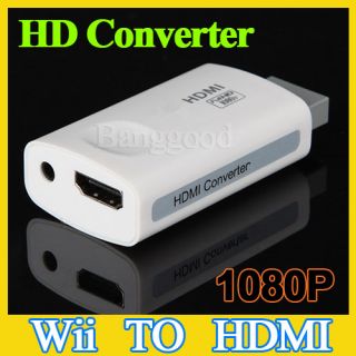 Wii to HDMI Audio Video Output Upscaling 720P 1080P HDTV 3 5mm