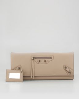 Balenciaga Papier Landscape Clutch Bag, Desert   
