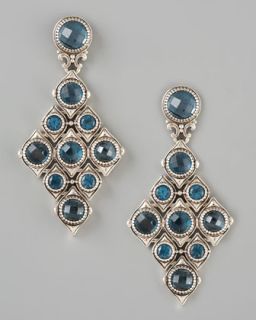 Konstantino London Blue Topaz Cascade Earrings   