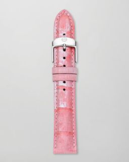 Michele 16mm Alligator Bracelet Strap, Cherry Blossom   