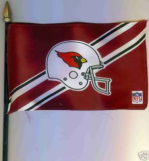 phoenix cardinals nfl 4 x6 flag on pole collectable one