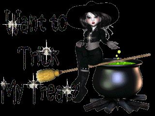 HALLOWEEN Crystal Moon Witch On A Broom Pin