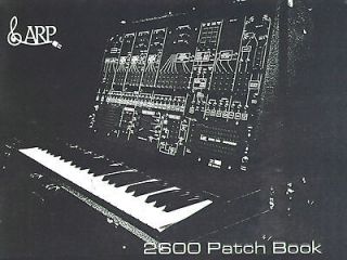 arp 2600 patch book 100 patches nice 