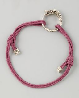 Y15Q1 John Hardy Naga Cord Bracelet, Purple