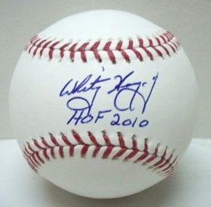 Whitey Herzog Autographed MLB Offical Rawlings Baseball HOF 2010 SI
