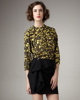 Thakoon Batik Printed Blouse   