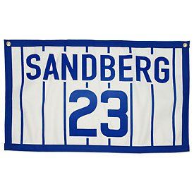 Chicago Cubs Ryne Sandberg Retired Number Flag