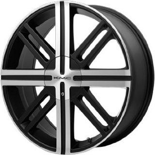 KMC KM675 18x7 Black Wheel / Rim 4x100 & 4x4.5 with a 48mm Offset and