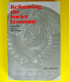  Soviet ECONOMY Russia Perestroika 1988 BOOK Before After Ed A. Hewett