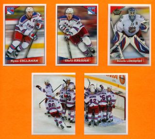  York Rangers Team Set of 14 Panini 2012 13 NHL Hockey Stickers