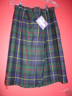Highland Home Industries Scottish 100 Wool Pleated Skirt NWT Girls 12