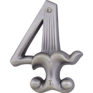  AN4 P 5 Inch Alhambra House Number 4, Pewter
