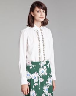 Marni Embellished Poplin Blouse   