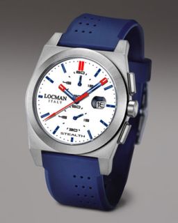 Locman Watches Stealth Chronograph, Blue   