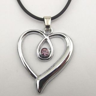   Titanium Steel Heart Shaped Pendant Necklace Chain Jewelry 015 New
