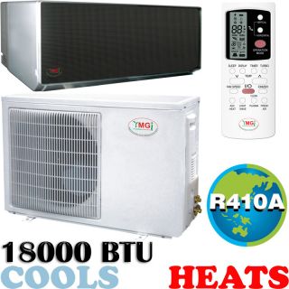 18000 BTU Ductless Mini Split Air Conditioner Heat Pump Mirror Sanyo