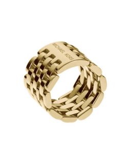 Michael Kors Watch Link Ring, Golden   
