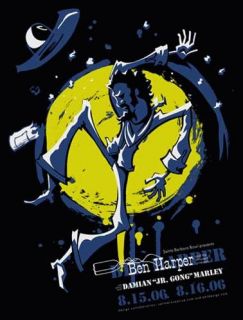 Ben Harper Damian Marley Santa Barbara Concert Poster