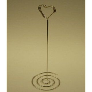 12 Pack Chrome Table Number Holder Stands with Swirl Base