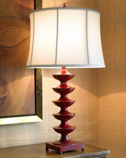 Red Pagoda Table Lamp   