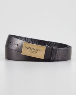 N20X4 Dolce & Gabbana Logo Plaque Belt