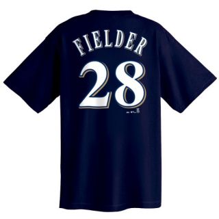  Fielder Milwaukee Brewers Name and Number T Shirt