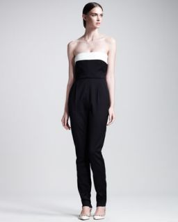 Valentino Techno Couture Strapless Jumpsuit   