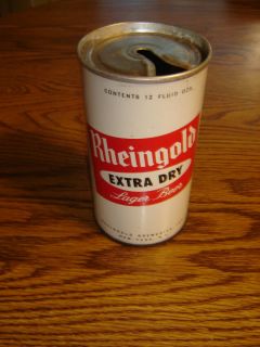Rheingold Extra Dry Lager Zip Tab New York NY Empty Beer Can