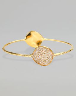 Gold Pave Diamond Bracelet    Gold Pave Diamond Bangle
