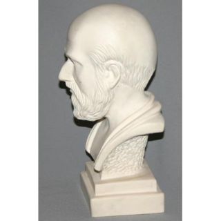  Greek Hand Made Plaster Hippocrates Bust Art Work Sculpture