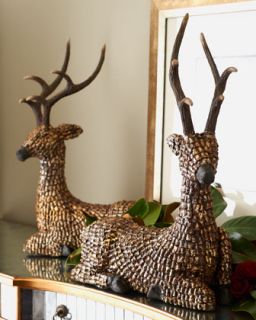 Two Pine Cone Reindeer   