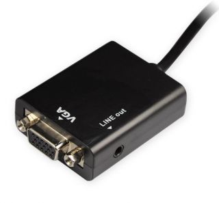 New HDMI Male to VGA Audio HD Video Cable Converter Adapter 1080p
