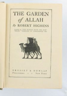 Antique Garden of Allah Robert Hitchens 1904 HC Book