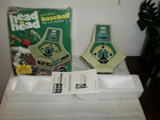 1980 Coleco Electronic Head to Head Baseball Handheld Game