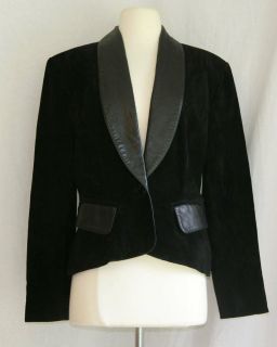 Womens Michael Hoban Vtg North Beach Leather Jacket 9 10 Black Medium
