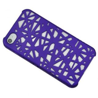 Purple Birds Nest Hard Protector Case for iPhone 4 4G 4S