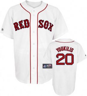 MLB Youth Boston Red Sox Kevin Youkilis White Home Short