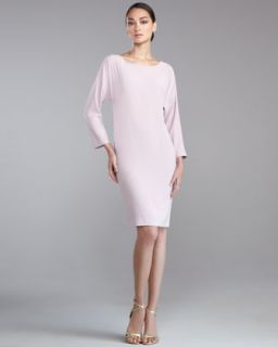 St. John Collection Luxe Crepe Cocoon Dress, Orchid   