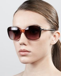 D0G87 Givenchy Ombre Butterfly Sunglasses, Peach