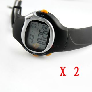 Lot 2 4th Generation Pulse Heart Rate Monitor Watch with Calories