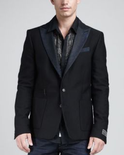 N1WDG Diesel Juvenal Denim Lapel Blazer