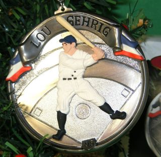  Ornament 1995 Baseball Heroes Lou Gehrig Collector Series 2