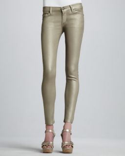 Koral Skinny Dark Gold Metallic Jeans   