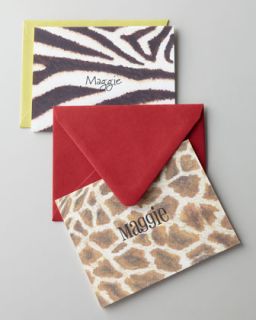 H6KQ1 Zebra & Giraffe Folded Notes