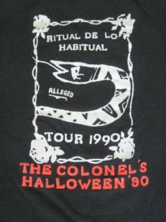 Vtg Janes Addiction Colonels Halloween T Shirt Tour