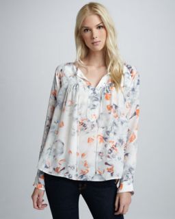 Silk Floral Top  