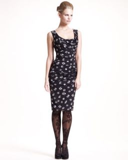Dolce & Gabbana Floral Print Ruched Dress   