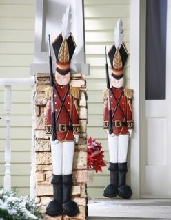 Metal Holiday Tin Soldier Wall Decoration Christmas Outdoor Decor New